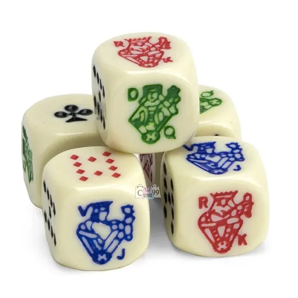 Miniatura 3 de Dados Poker X 5  Juego De Mesa